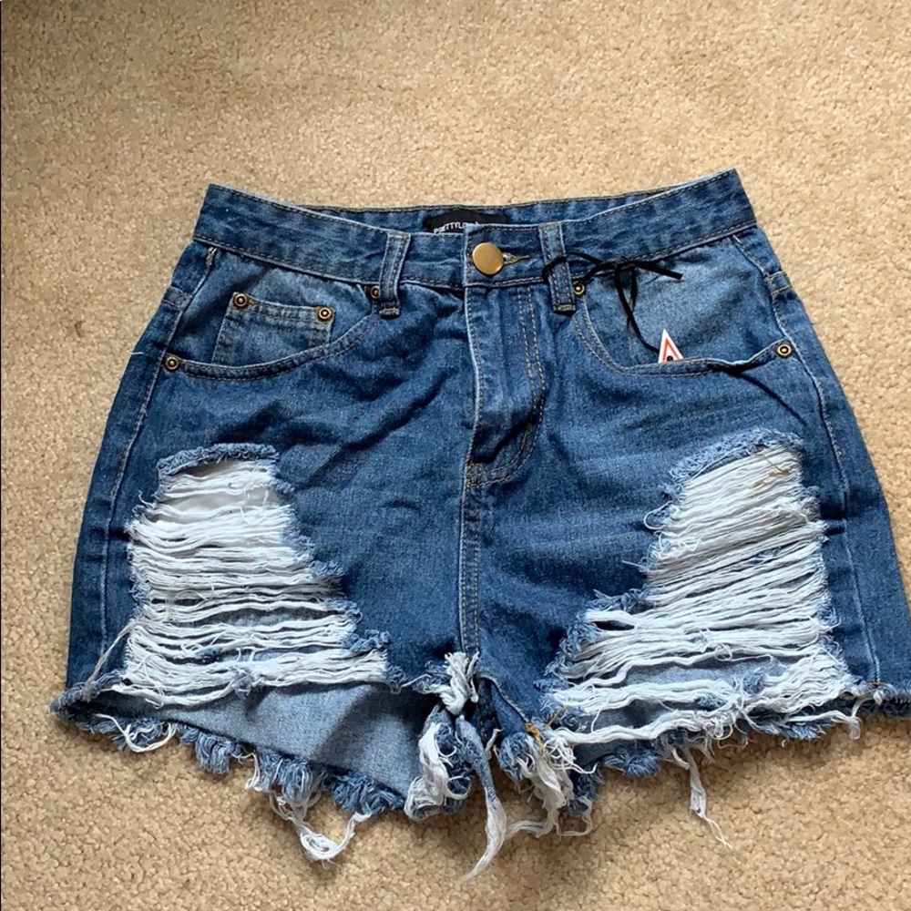 Denim shorts